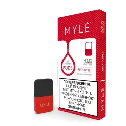 Картридж заправлений MYLE Pods - Cartridge Red Apple 50 мг 0.9 мл (4 шт)