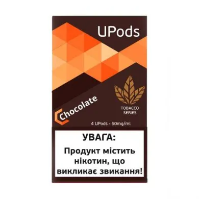 Картридж одноразовий BlackTriangle - Upods Tobacco Series Cartridge Chocolate 50 мг 0.7 мл (4 шт) - фото 1