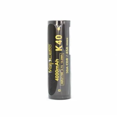 Акумулятор для електронних сигарет Vapcell - K40 INR21700 30A 4000 mah (1 шт) - фото 1