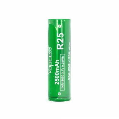 Акумулятор для електронних сигарет Vapcell - R25 INR18650 20A 2500 mah (1 шт) - фото 1