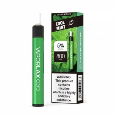 Одноразовая Pod система Vaporlax - Aero 800 = Cool Mint = 500mah 50mg - фото 1
