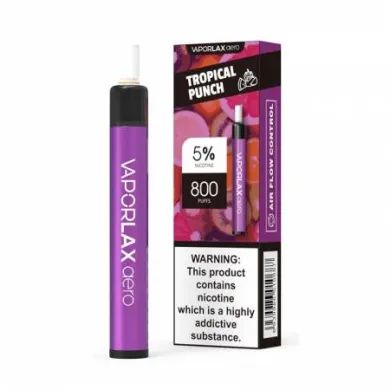 Одноразовая Pod система Vaporlax - Aero 800 = Tropical Punch = 500mah 50mg - фото 1