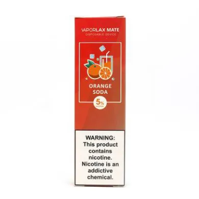 Одноразова Pod система Vaporlax - Mate Disposable Pod Device 50 мг (Orange Soda) - фото 1