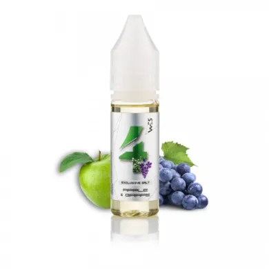 Рідина для електронних сигарет на основі сольового нікотину WES - Silver { 4 } Apple and Grape 15ml 50mg - фото 1