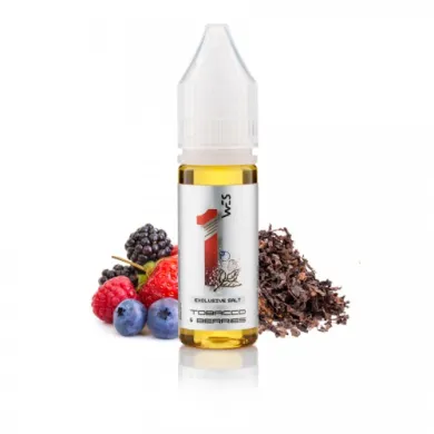 Рідина для електронних сигарет на основі сольового нікотину - WES - Silver { 1 } Tobacco Berries 15ml 50mg - фото 1