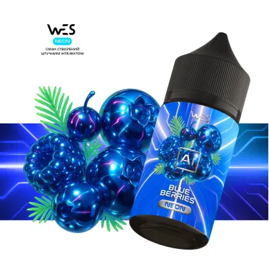 Набор для самозамеса Wes - {AI Neon} Blue Berries 30ml 50mg - фото 1