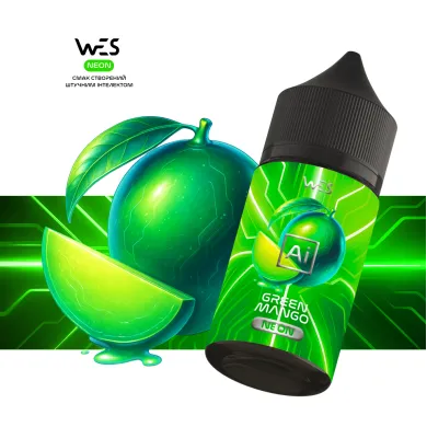 Набір для самозамісу Wes - {AI Neon} Green Mango 30ml 50mg - фото 1