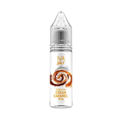 Рідина для електронних сигарет на основі сольового нікотину IVA - Salt Cream Caramel 15 ml 50 mg - фото 1