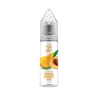Жидкость для электронных сигарет на основе солевого никотина IVA - Salt Orange Apricot 15 ml 50 mg - фото 1