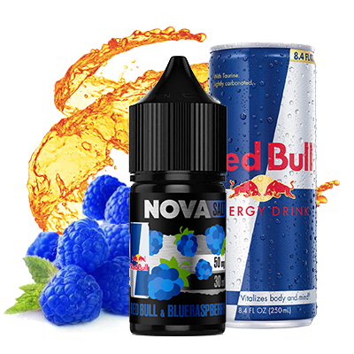 Жижа для вейпа NOVA - Red Bull Blue Raspberry Salt 30ml 50mg ⭐ Купить ...